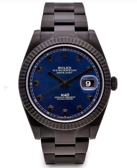 Introducing The Rolex Datejust 41 Automatic Deep Blue Matte Black Replica Watch 1